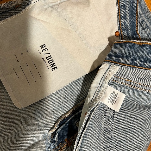 Re/Done x Levis High Rise Straight Slim Leg Jeans Size 25 - Picture 10 of 15